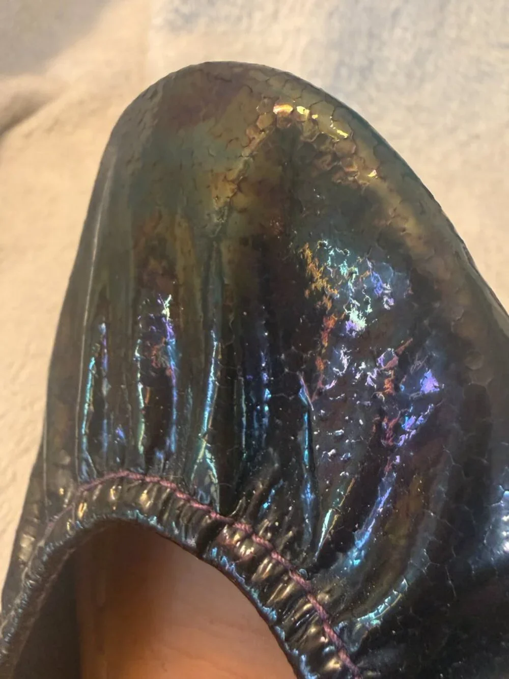 Arabian Nights Tieks size 8 with Box, Pouch/Bag and LE VD Crystal Heart Topper - Picture 16 of 17